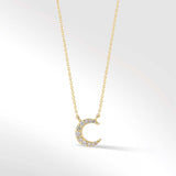 Moonbeam Necklace in Diamond
