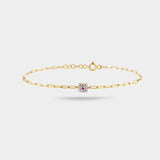 Nouveau Bracelet in Ruby and Diamond