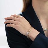 Nouveau Bracelet in Ruby and Diamond