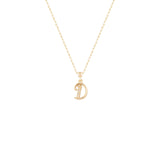 Calligraphy Pendant in Diamond