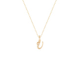 Calligraphy Pendant in Diamond