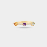 Kinship Ring in Citrine, Amethyst, Blue Topaz