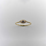 Envy Mini Ring in Sapphire and Diamond