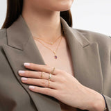 Heiress Necklace in Amethyst and Diamond