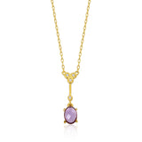 Heiress Necklace in Amethyst and Diamond