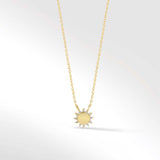 Sunburst Necklace in Diamond